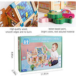 Load image into Gallery viewer, Master Of Architecture - 128 Pieces Wooden Building Blocks Set Toy