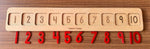 Load image into Gallery viewer, Large 10 frame with engraved number - Ten frame - لوحة مع أرقام و قواشيط (إنجليزي)
