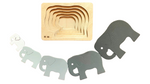 Load image into Gallery viewer, Montessori Multi-layer Elephant Puzzle for Kids or Toddlers - natural wood - non-toxic - handmade
