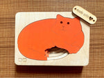 Load image into Gallery viewer, Montessori Multi-layer Cat Puzzle for Kids or Toddlers - natural wood - non-toxic - handmade