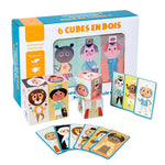 Load image into Gallery viewer, Wooden Cartoon Stacking Baby Figures and Professions Puzzle Block Set For Toddlers
