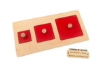 Load image into Gallery viewer, Multiple Square Puzzle - Geometric shape puzzle - natural wood - non-toxic - handmade
