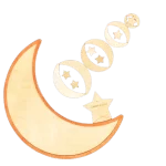 Crescent and star wooden puzzle -  بازل هلال و نجمة الخشبي