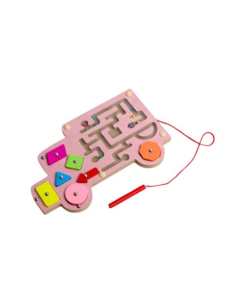 Car Magnetic maze with matching game - متاهة مغناطيس سيارة مع مطابقة
