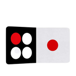 Load image into Gallery viewer, Black, White and RED High Contrast Baby Books Bundle (2 Books) - Montessori Black, White and RED Sensory Books for Infant vision Stimulation (2-4 months)
