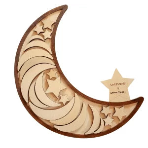 Crescent and star wooden puzzle -  بازل هلال و نجمة الخشبي