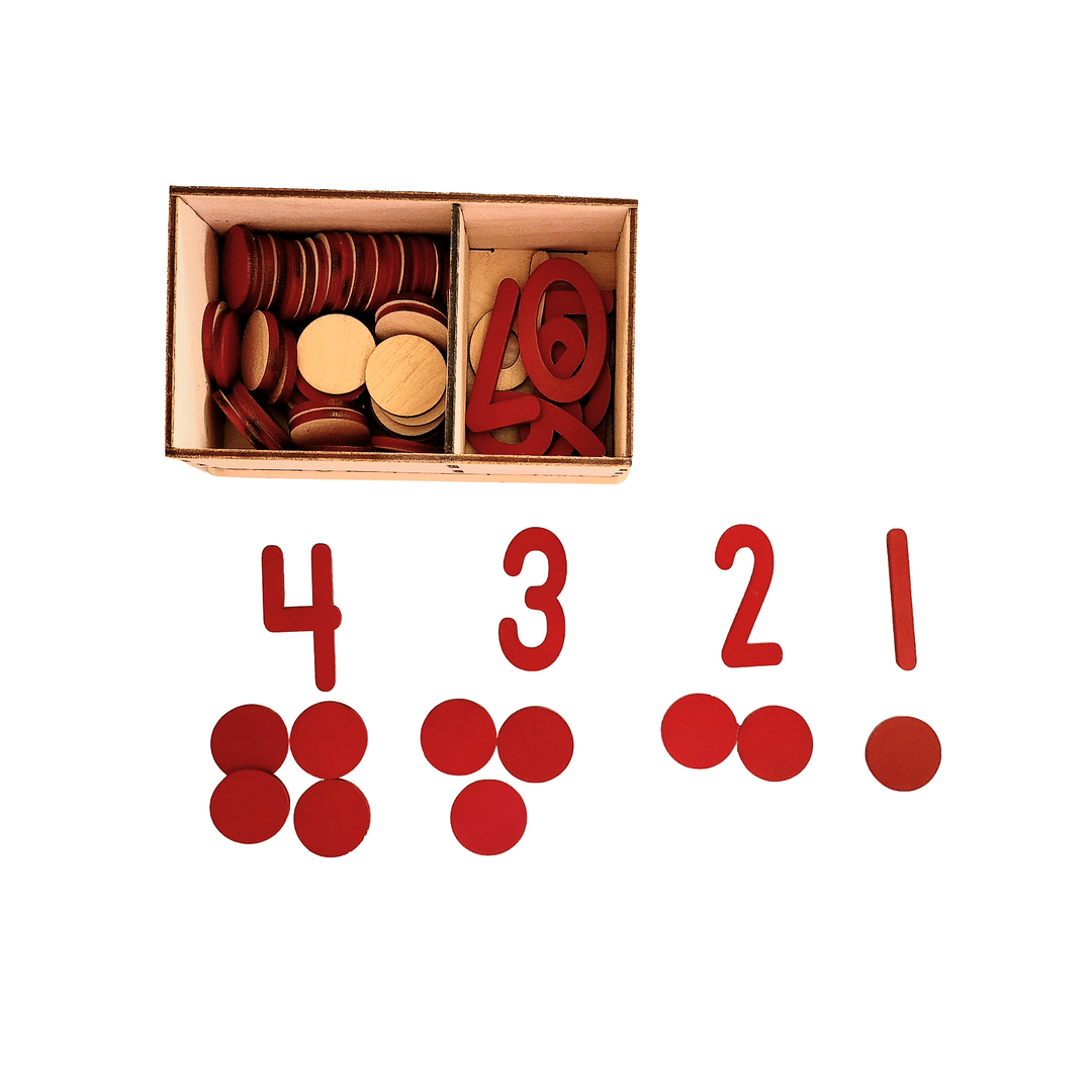 Box of numbers and buttons (coins) - صندوق أرقام و قواشيط