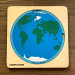 Load image into Gallery viewer, Layers of the Earth wooden puzzle - natural wood - non-toxic - handmade.
