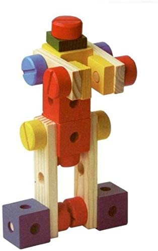 Wooden Mechanics Nuts and Bolts Building Block Set - construction set - multishape