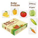 Load image into Gallery viewer, puzzle 2 pieces- Kids Puzzle - Vegetables