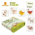 Load image into Gallery viewer, puzzle 4 pieces- Kids Puzzle - Farm Animals