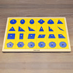 Load image into Gallery viewer, Peg Board Multiple geometric shapes puzzle - non-toxic - handmade