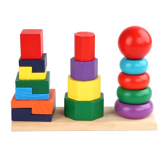 Colorful Tower stacking Shape - الأبراج الملونة