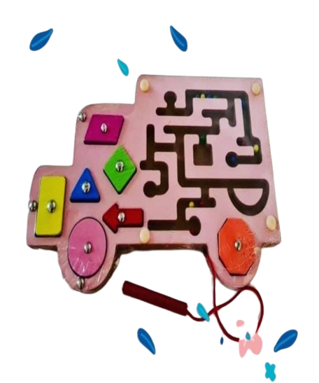 Car Magnetic maze with matching game - متاهة مغناطيس سيارة مع مطابقة