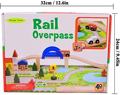 Rail overpass wooden set - المدينة المرورية