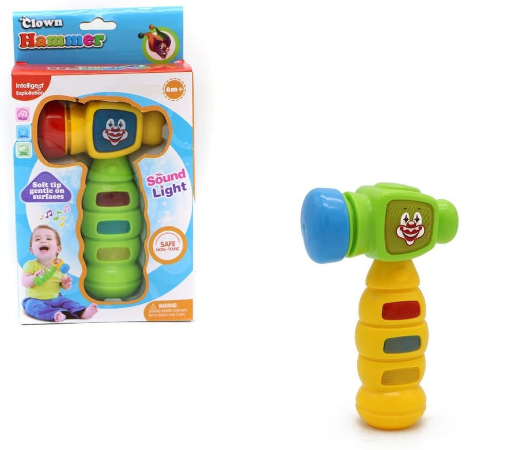 Clown Hammer rattle with sound and light -  مطرقة المهرج مع صوت و نور