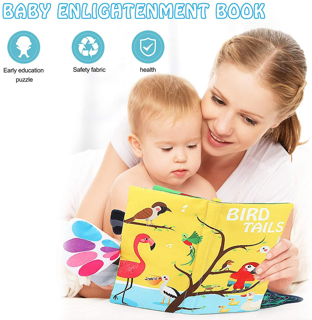 Soft cloth Book: Bird's Tail - كتاب قماش ذيل الطيور