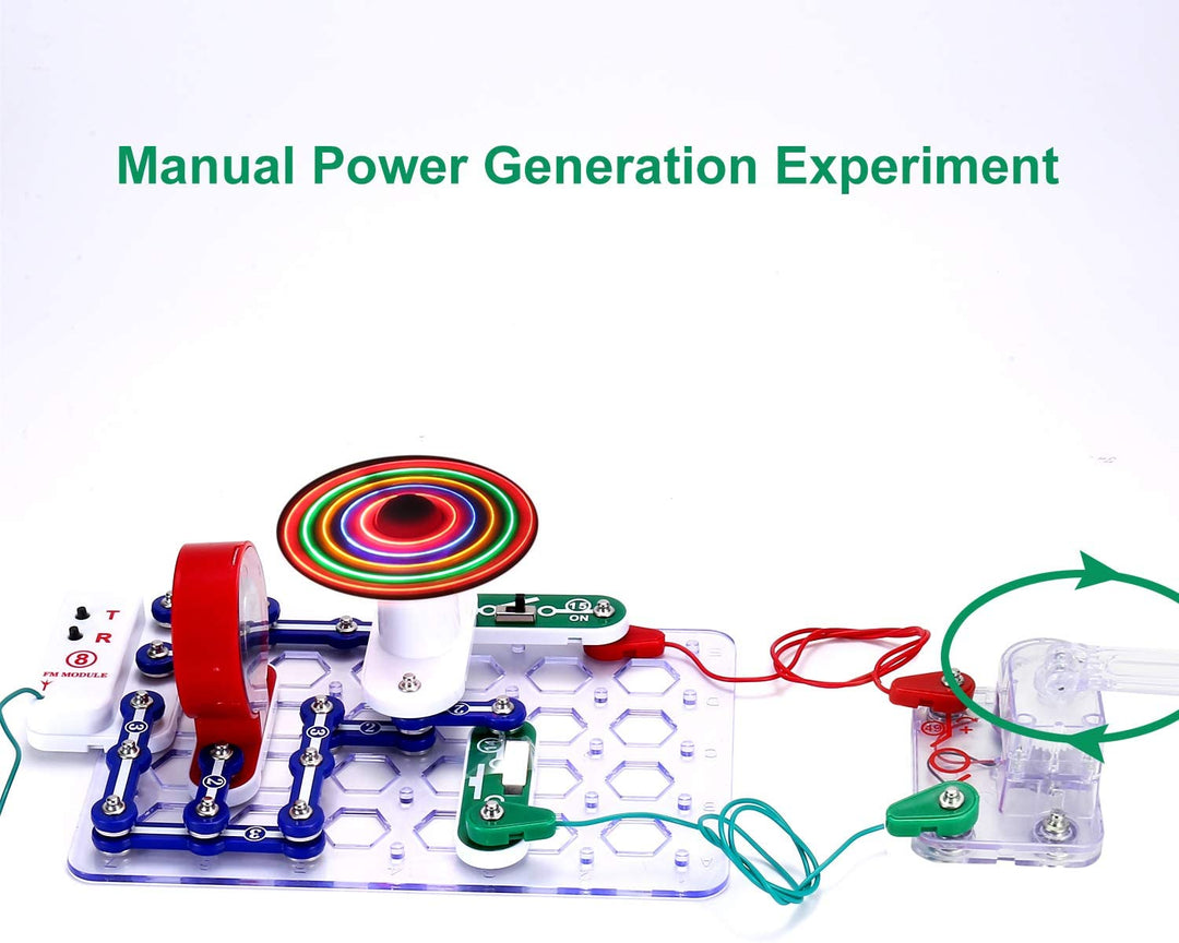 Experiments on Electrical Circuits NO.300 Hand Crank Generator -  تجارب الدوائر الكهربائية رقم 300 مولد يدوي