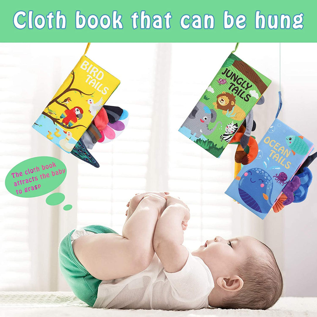 Soft cloth Book: Bird's Tail - كتاب قماش ذيل الطيور