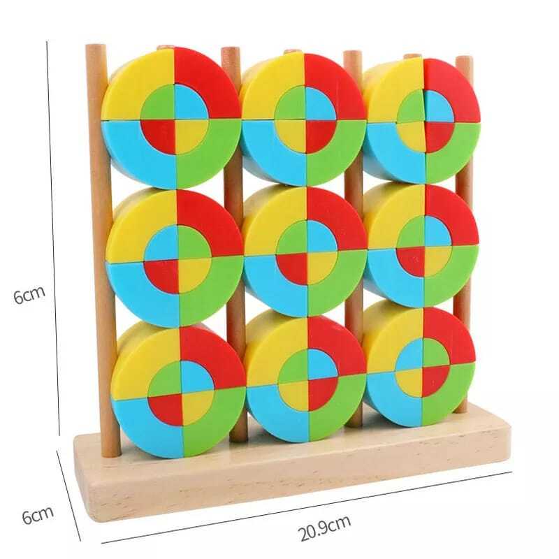 Perfect Shape Sorter Puzzle - Wooden Shape slide blocks - Early Educational Toys For Children - 72 Pieces
