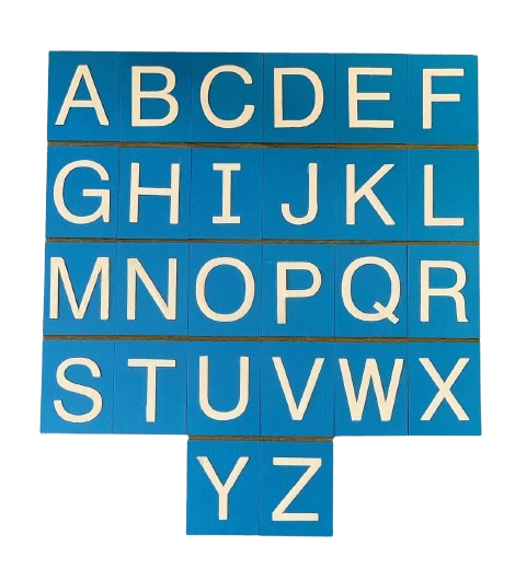 Sandpaper English letters (Upper case) - الحروف الإنجليزية المصنفرة (الحروف الكبيرة)