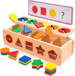 Load image into Gallery viewer, Wooden Shape &amp; Color Sorting box - صندوق تصنيف الألوان و الأشكال الخشبي

