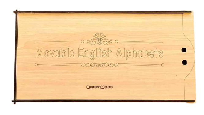 Moveable English Alphabet 5 complete sets - Montessori 5 sets of letters - non-toxic - handmade