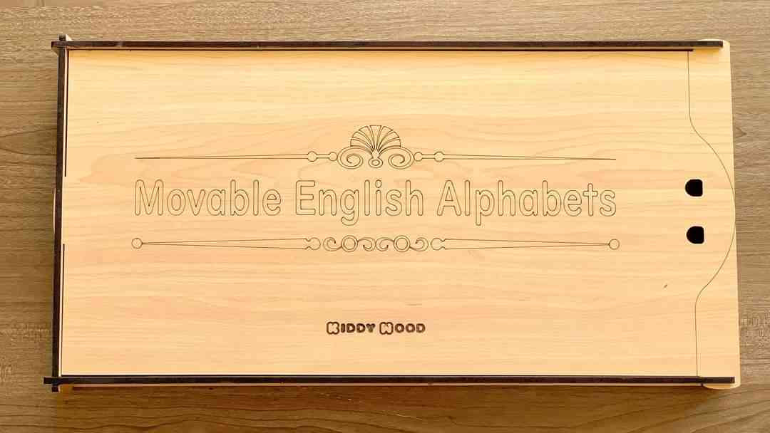 Moveable English Alphabet 5 complete sets - Montessori 5 sets of letters - non-toxic - handmade