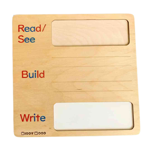 Spelling board - writing board - CVC word building mat - language kindergarten - Read build write board - natural wood - non-toxic - handmade