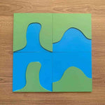 Load image into Gallery viewer, Land and Water Forms Wooden Cards - كروت التضاريس (الأرض والماء)
