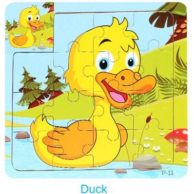 15-Piece Puzzle - Duck  بازل 15 قطعة - بطة