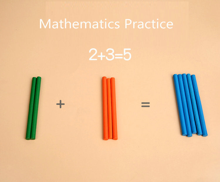 Mathematics Enlightenment Teaching Aids with sticks - عمليات حسابية مع عصيان