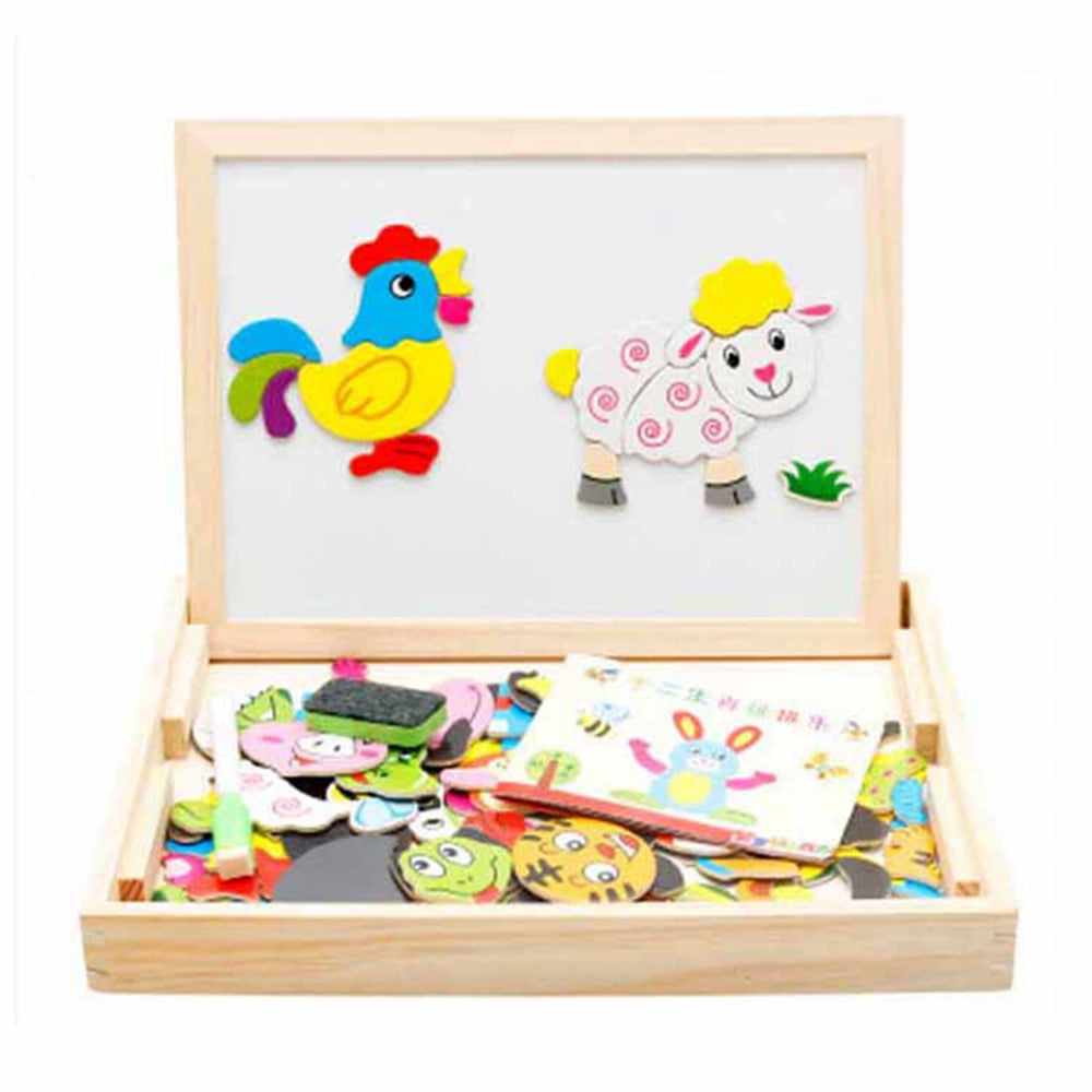 Magnetic Educational Wooden Puzzle - forest