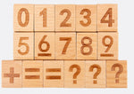 Load image into Gallery viewer, Wooden Spinning number Matching Blocks with Cards - مكعبات خشبية دوارة للعمليات الحسابية مع بطاقات
