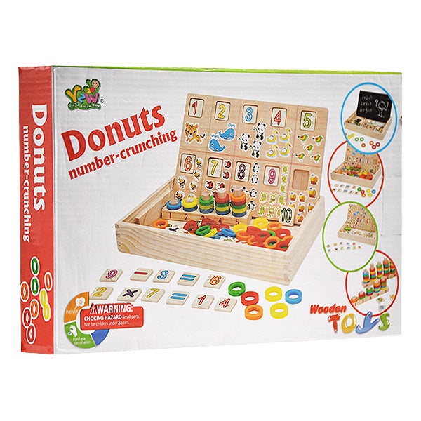 Donuts Numbers box - Abacus - Black Board - صندوق الدونتس + عداد
