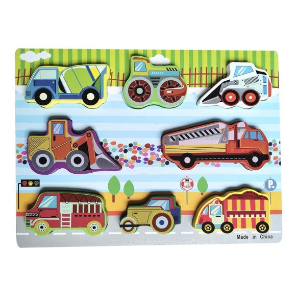 Matching Puzzle - Construction Vehicles Shape - (بازل مطابقة أشكال (سيارات البناء