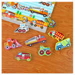 Load image into Gallery viewer, Matching Puzzle - Construction Vehicles Shape - (بازل مطابقة أشكال (سيارات البناء
