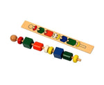 Load image into Gallery viewer, Bead Sequencing Activity Set in Wooden Storage Tray

