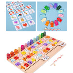 Load image into Gallery viewer, Wooden Spelling Word, Fishing &amp; Number Cognition Matching Toy - لوحة أرقام و حروف مع صيد أسماك و مطابقة كلمات
