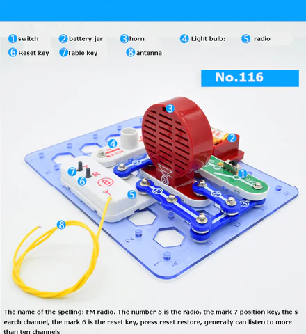 Electrical Circuit Experiments NO.116 FM RADIO - FM تجارب الدوائر الكهربائية رقم 116 راديو