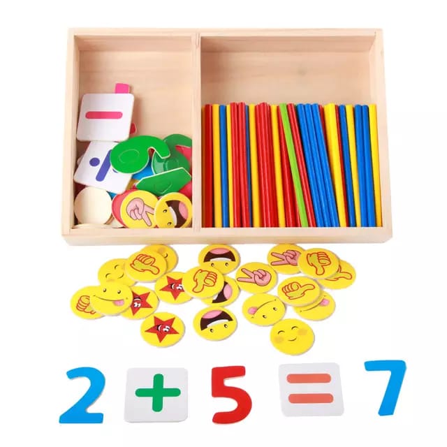 Fun arithmetic operations Box with Smile - صندوق تعليم الحساب استيكس مع سمايل