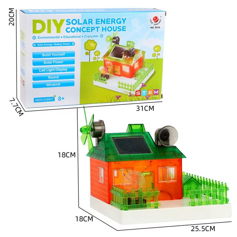 Solar Energy concept House DIY - منزل توليد الطاقة الشمسية