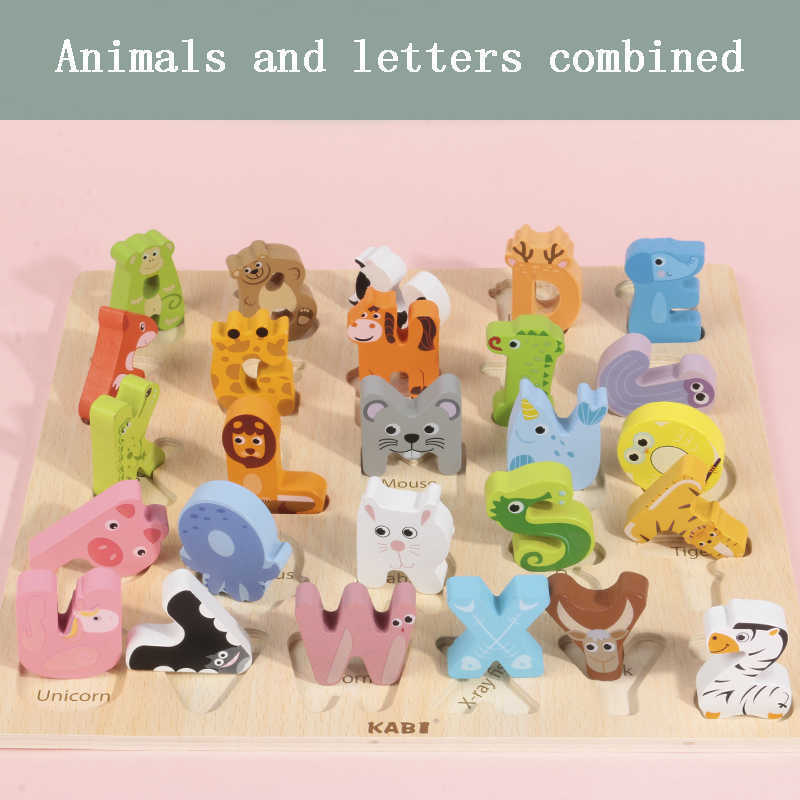 3D puzzle of animals in English letters  -  بازل مجسم حيوانات حروف انجليزية