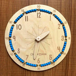 Load image into Gallery viewer, Montessori Clock, Telling Time, Analog Clock - natural wood - non-toxic - handmade